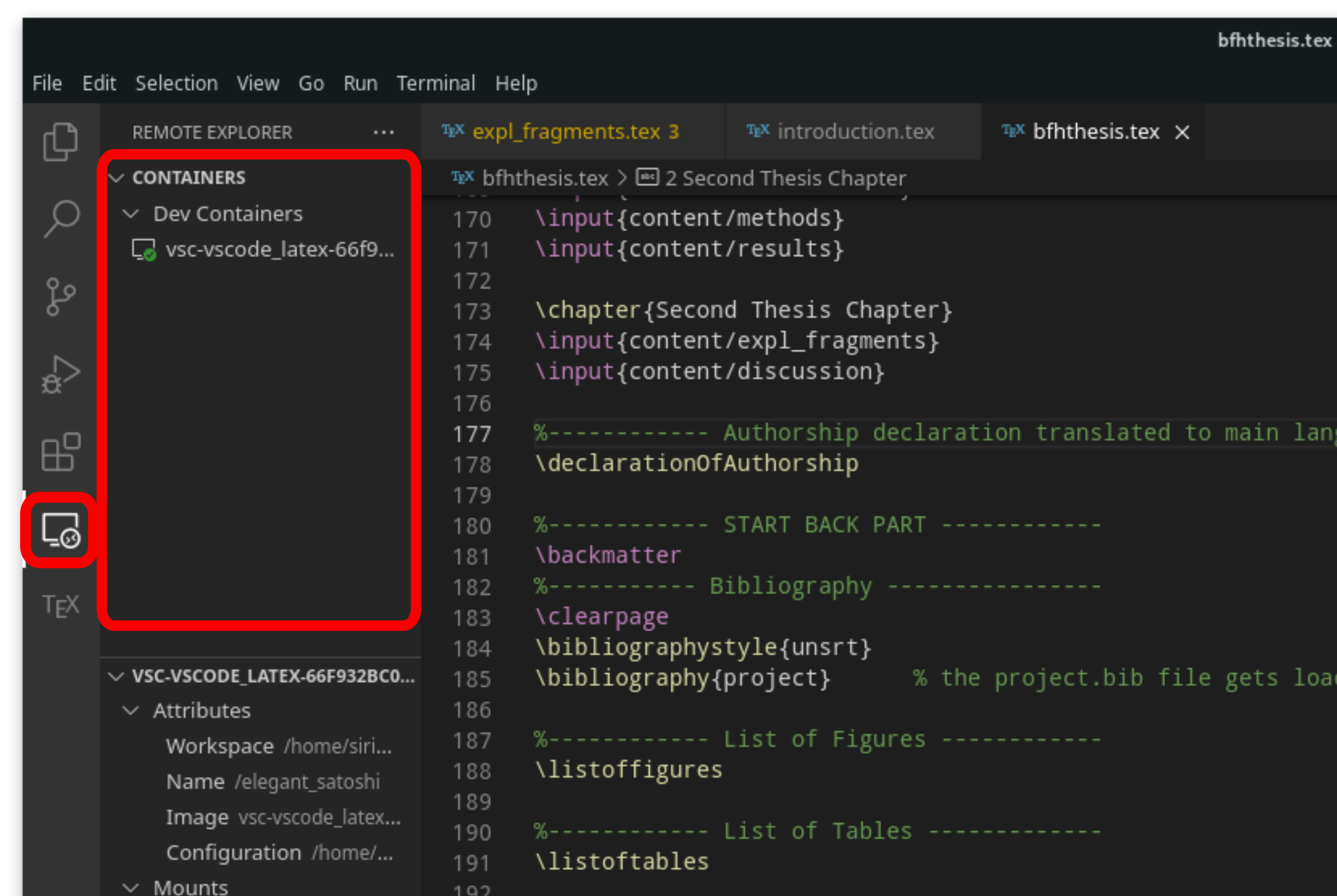 Missing VSCode container image